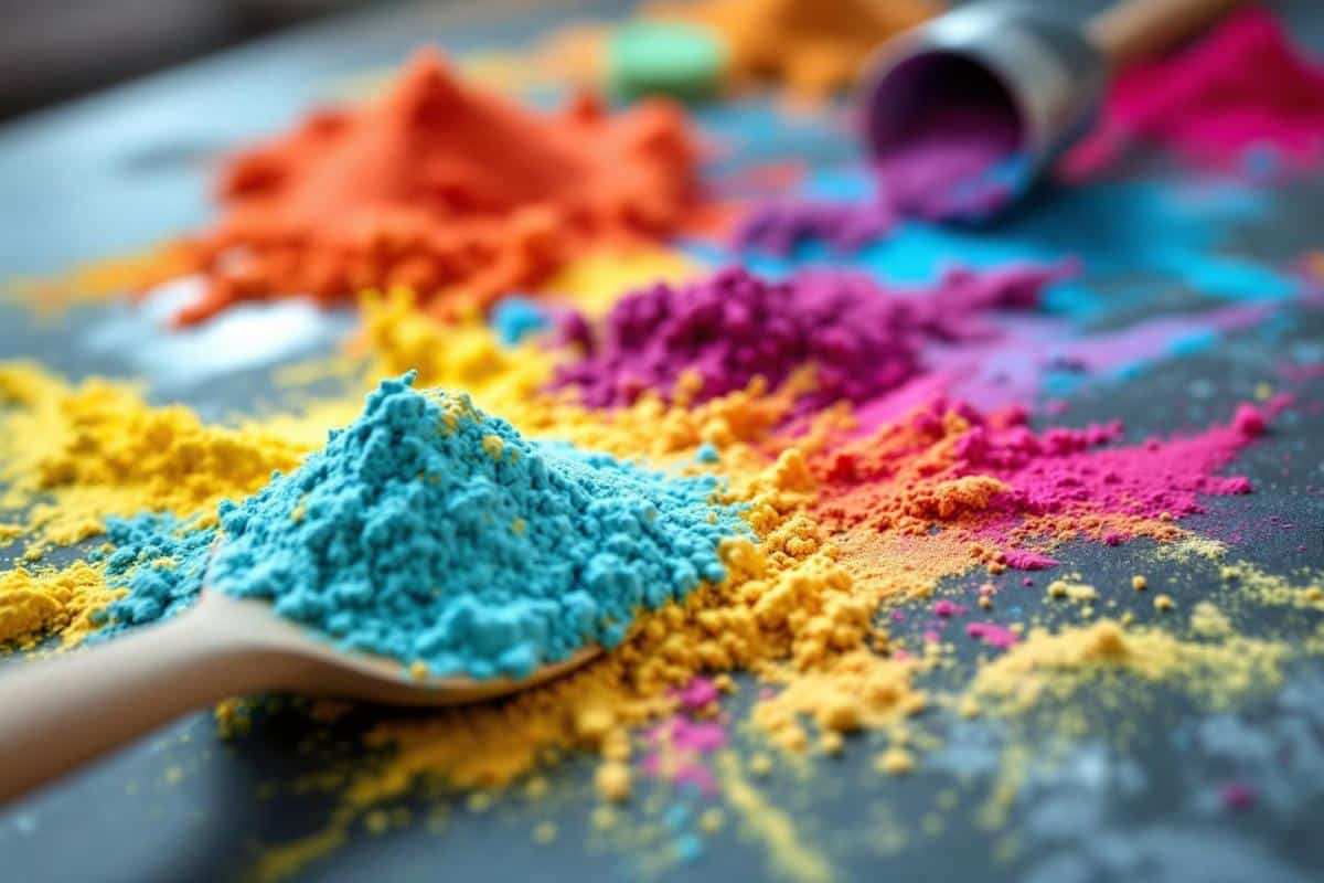 Colorant alimentaire en poudre pour pâtisserie professionnelle